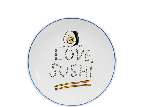 BLOND Sushi plate 18cm love
