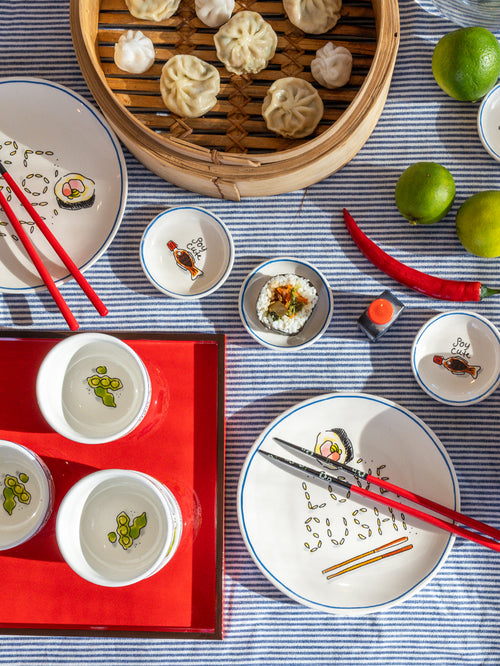 BLOND Sushi plate 18cm love