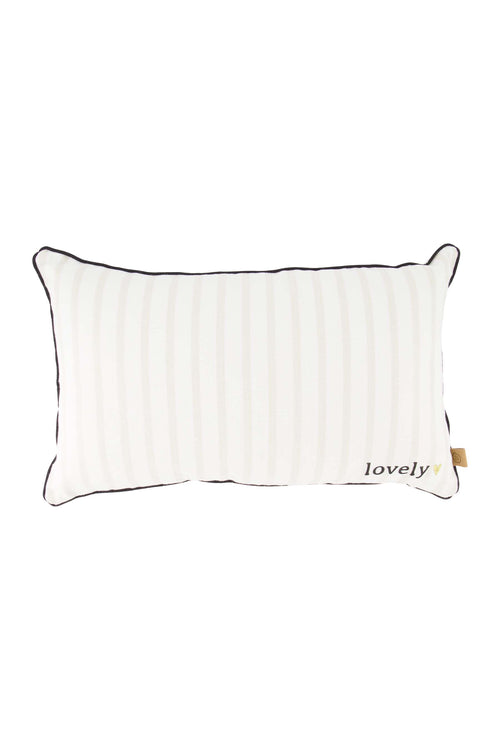 Kussen streep lovely 50x30cm