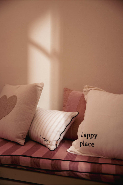 Kussen streep lovely 50x30cm