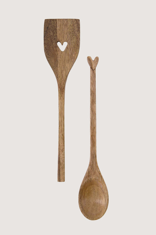 Spatel hout hartje