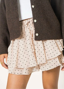 Polka skort