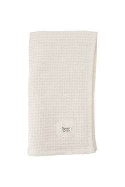 Gastendoekje liever dan lief off white