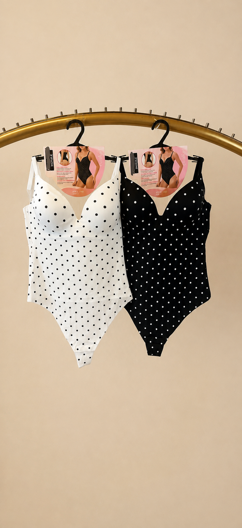 Body white black dots