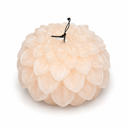 Candle dahlia ivory 9'7cm