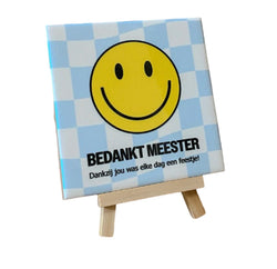 Tegeltje “Bedankt Meester”