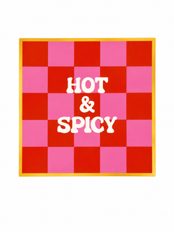 Plate square hot & spicy