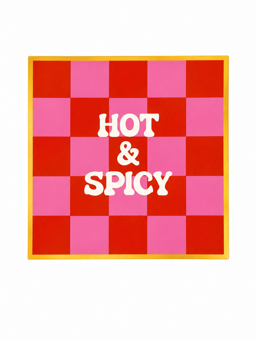 Plate square hot & spicy