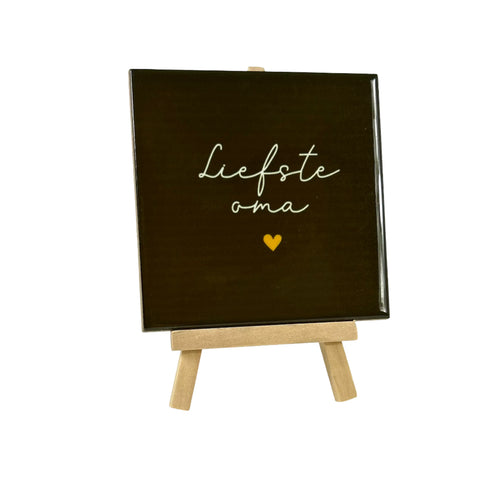 Tegeltje "Liefste oma"