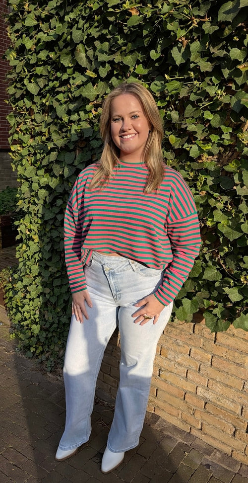 Gestreepte Longsleeve Top – One Size