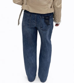 Metallic Balloon Fit Jeans