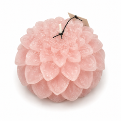 Candle dahlia pink 12'8cm