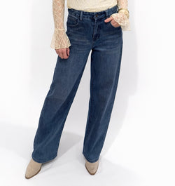 Metallic Balloon Fit Jeans