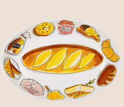 BLOND Oval plate 28,5cm