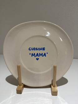 Cuisine Mama” – Keramieken Quote Bordje (Ø 20 cm)