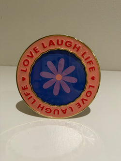 Love Laugh Life” Fotolijst – Rond (13,5 cm)