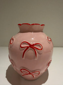 Sweet Bow Vase” – 13 × 14 cm