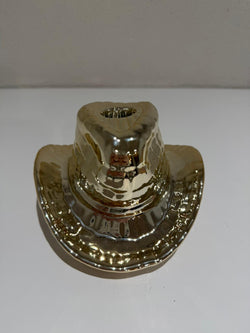 Cowboy Hoed Kaarsenhouder – Goud – Keramiek