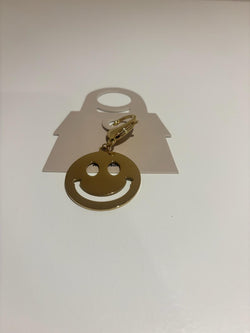 Smiley Sleutelhanger – Stainless Steel
