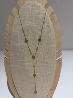 Stainless Steel Y-Ketting – Sparkle Clover