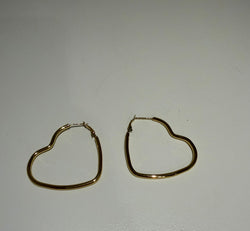 Hartvormige Hoops – Stainless Steel (Gold)