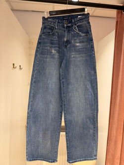 Metallic Balloon Fit Jeans