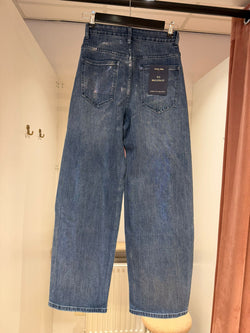 Metallic Balloon Fit Jeans