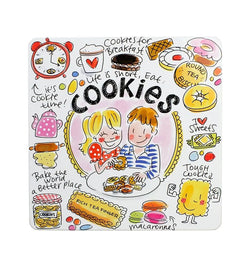 BLOND Blik vierkant cookies
